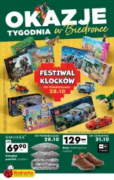 Gazetka promocyjna Biedronka - Okazje tygodnia Festiwal Klocków - Gazetka - ważna od 09.11 do 09.11.2024 - strona 1 - produkty: Pościel, Buty, Komplet pościeli