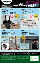 Gazetka promocyjna Biedronka - Okazje tygodnia Festiwal Klocków - Gazetka - ważna od 09.11 do 09.11.2024 - strona 40 - produkty: Por, Gra, Telefon, Papier, Walizka, Kosz, Uchwyty, Tran, Tarka, Wkręt, Sport, Wkrętarka, Hulajnoga, Akumulator, Fa