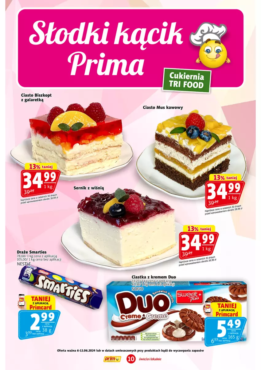 Gazetka promocyjna Prim Market - ważna 06.06 do 12.06.2024 - strona 10 - produkty: Ciastka, Gala