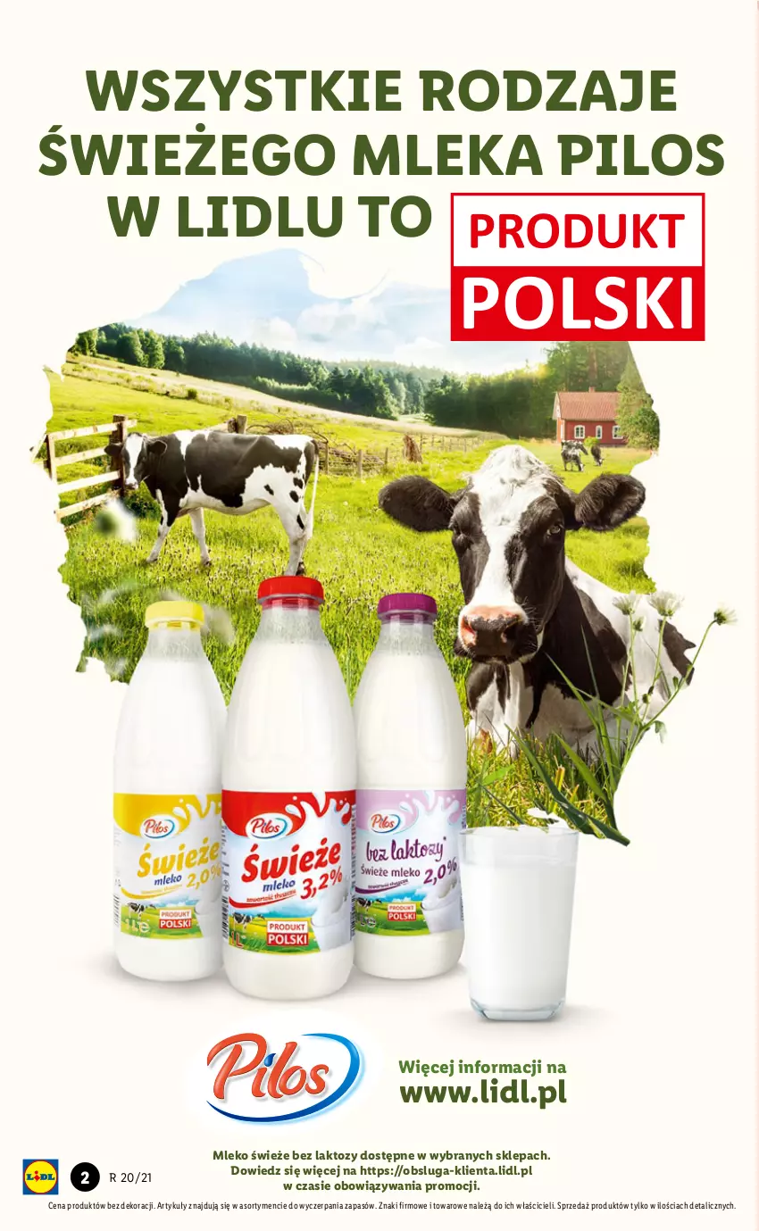 Gazetka promocyjna Lidl - GAZETKA - ważna 17.05 do 19.05.2021 - strona 2 - produkty: Mleko, Pilos