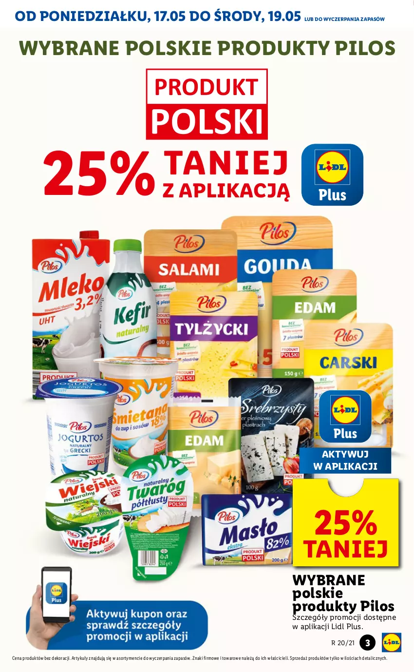 Gazetka promocyjna Lidl - GAZETKA - ważna 17.05 do 19.05.2021 - strona 3 - produkty: Pilos