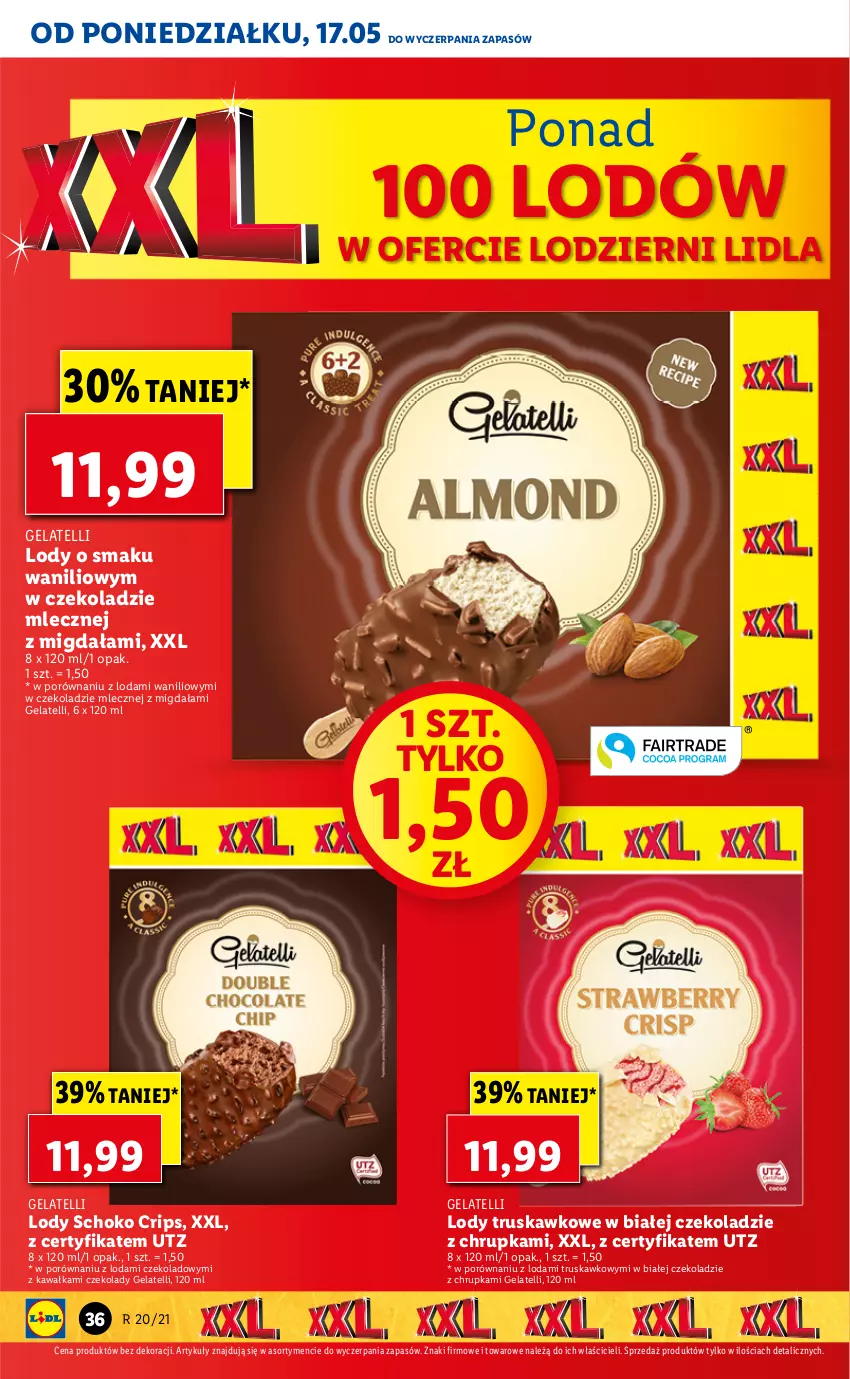 Gazetka promocyjna Lidl - GAZETKA - ważna 17.05 do 19.05.2021 - strona 36 - produkty: Kawa, Lody, Por