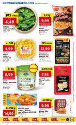 Gazetka promocyjna Lidl - GAZETKA - Gazetka - ważna od 19.05 do 19.05.2021 - strona 21 - produkty: Pierogi, Makaron, Por, Paluszki rybne, Burger, Mintaj, Frytki, Szpinak