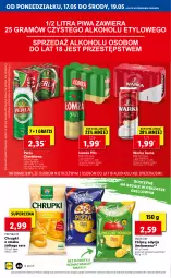 Gazetka promocyjna Lidl - GAZETKA - Gazetka - ważna od 19.05 do 19.05.2021 - strona 40 - produkty: Ser, Gra, Chipsy, Chrupki, Warka, Perła, Pizza, Przysnacki, Grill