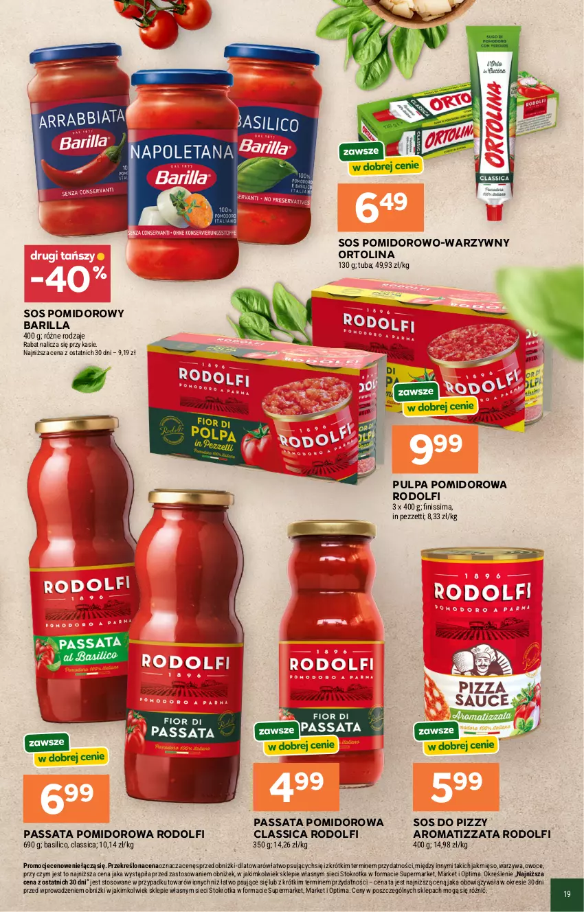 Gazetka promocyjna Stokrotka - Włochy od kuchni - ważna 16.04 do 06.05.2026 - strona 4 - produkty: Barilla, Mięso, Odol, Optima, Owoce, Pulpa pomidorowa, Sos, Sos do pizzy, Sos pomidorowy, Warzywa