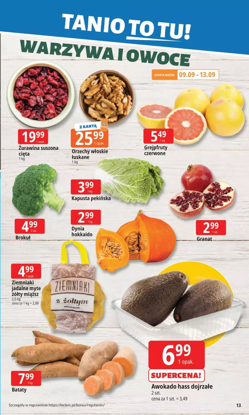 Gazetka promocyjna E Leclerc - ważna 08.09 do 15.09.2025 - strona 13 - produkty: Gra, Granat, Grejpfrut, Orzechy włoskie