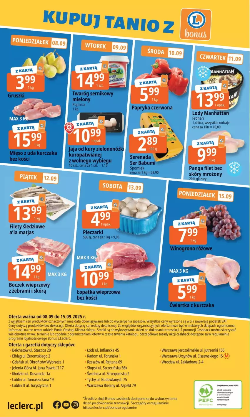 Gazetka promocyjna E Leclerc - ważna 08.09 do 15.09.2025 - strona 24 - produkty: Gra, Tran