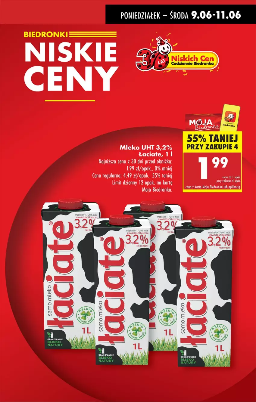 Gazetka promocyjna Biedronka - Od Poniedziałku - ważna 09.06 do 14.06.2025 - strona 3 - produkty: Mleko