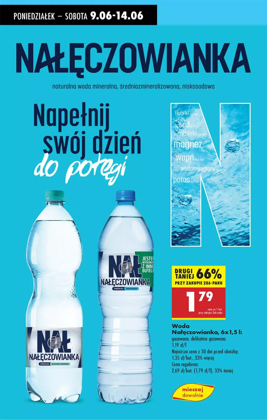 Gazetka promocyjna Biedronka - Od Poniedziałku - ważna 09.06 do 14.06.2025 - strona 64 - produkty: Nałęczowianka, Woda, Woda mineralna