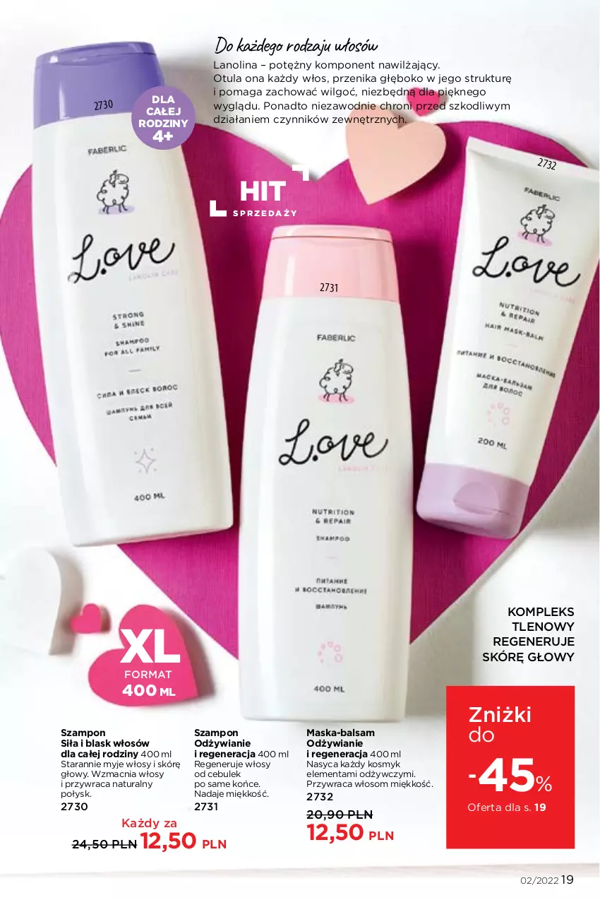 Gazetka promocyjna Faberlic - ważna 17.01 do 06.02.2022 - strona 19 - produkty: LG, Maska, Szampon