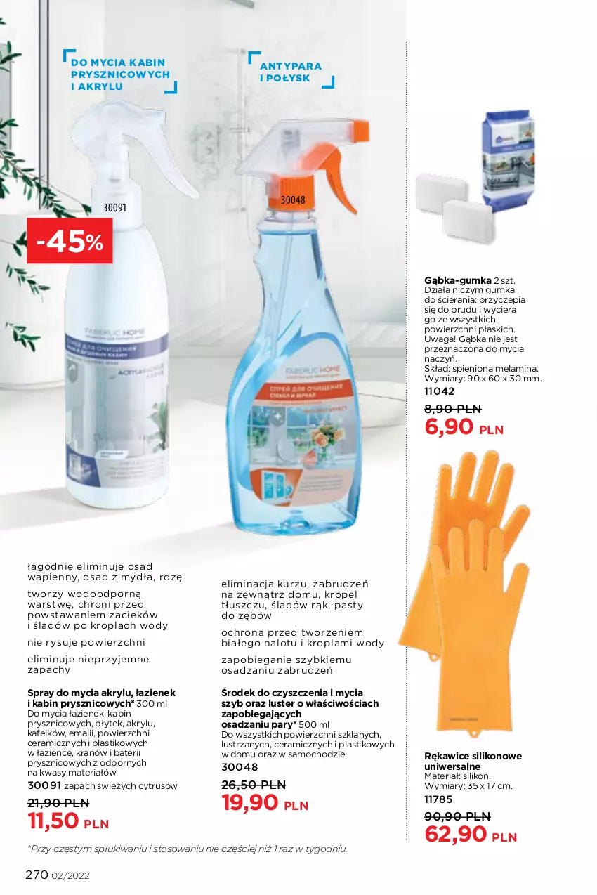 Gazetka promocyjna Faberlic - ważna 17.01 do 06.02.2022 - strona 270 - produkty: Bieganie, Do mycia naczyń, Por, Rękawice, Waga