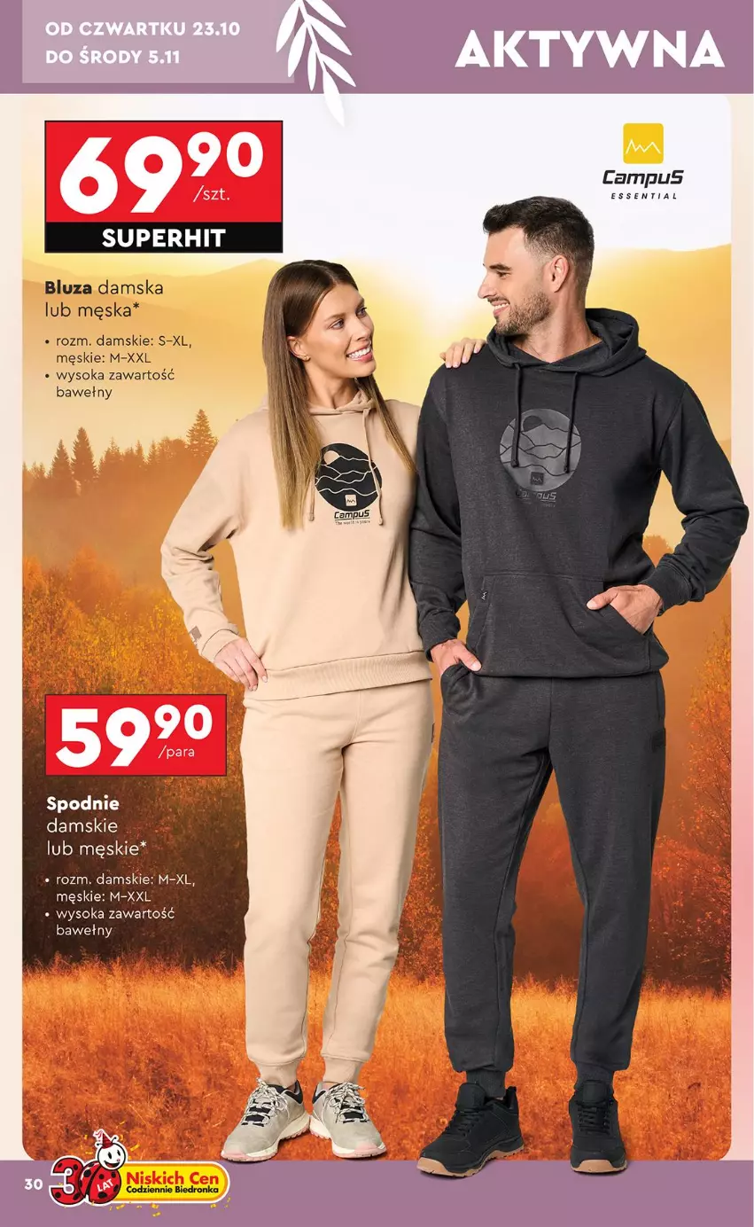 Gazetka promocyjna Biedronka - Okazje Tygodnia - ważna 20.10 do 01.11.2025 - strona 30 - produkty: Bluza, Sok