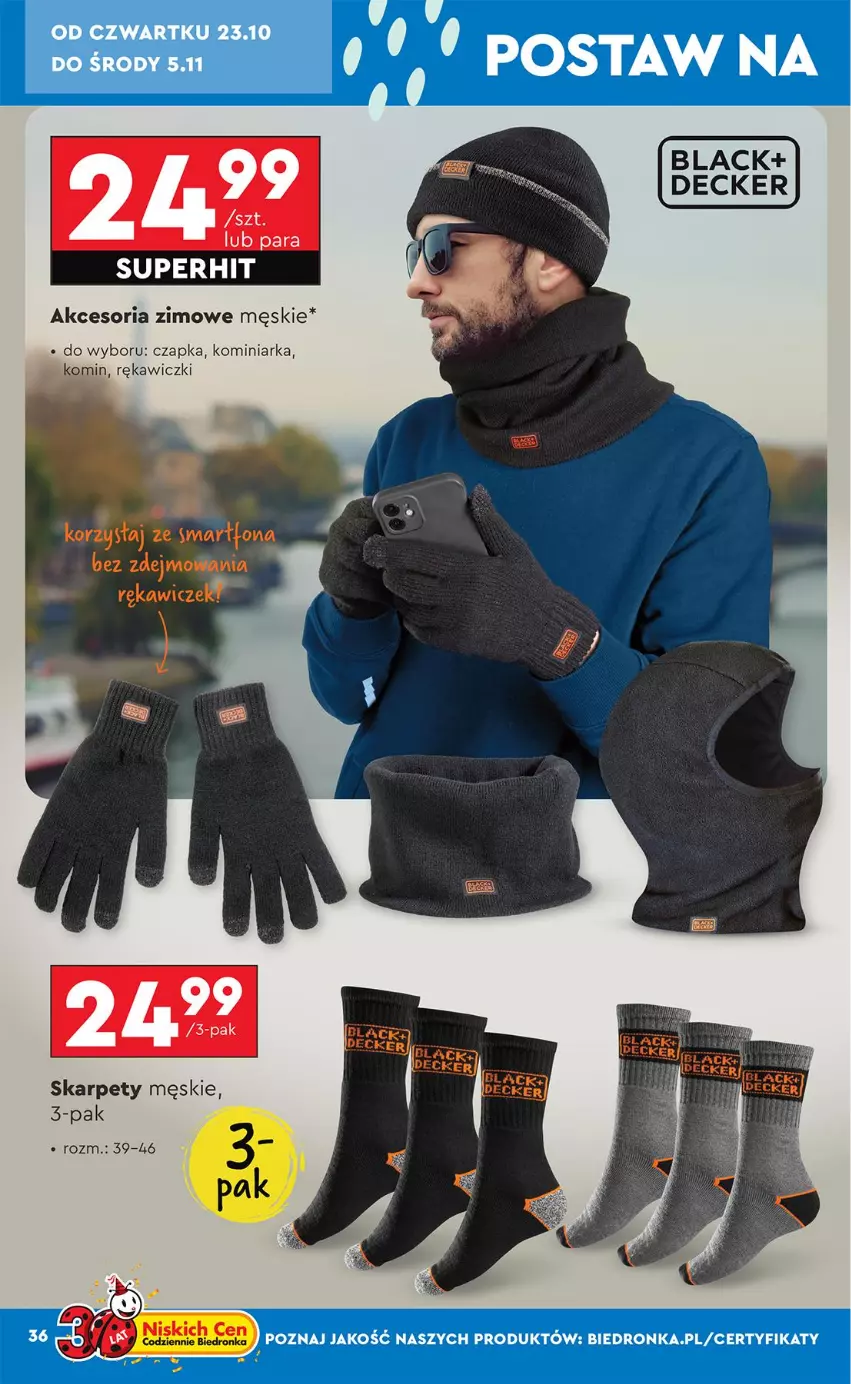 Gazetka promocyjna Biedronka - Okazje Tygodnia - ważna 20.10 do 01.11.2025 - strona 36 - produkty: Czapka, Karp
