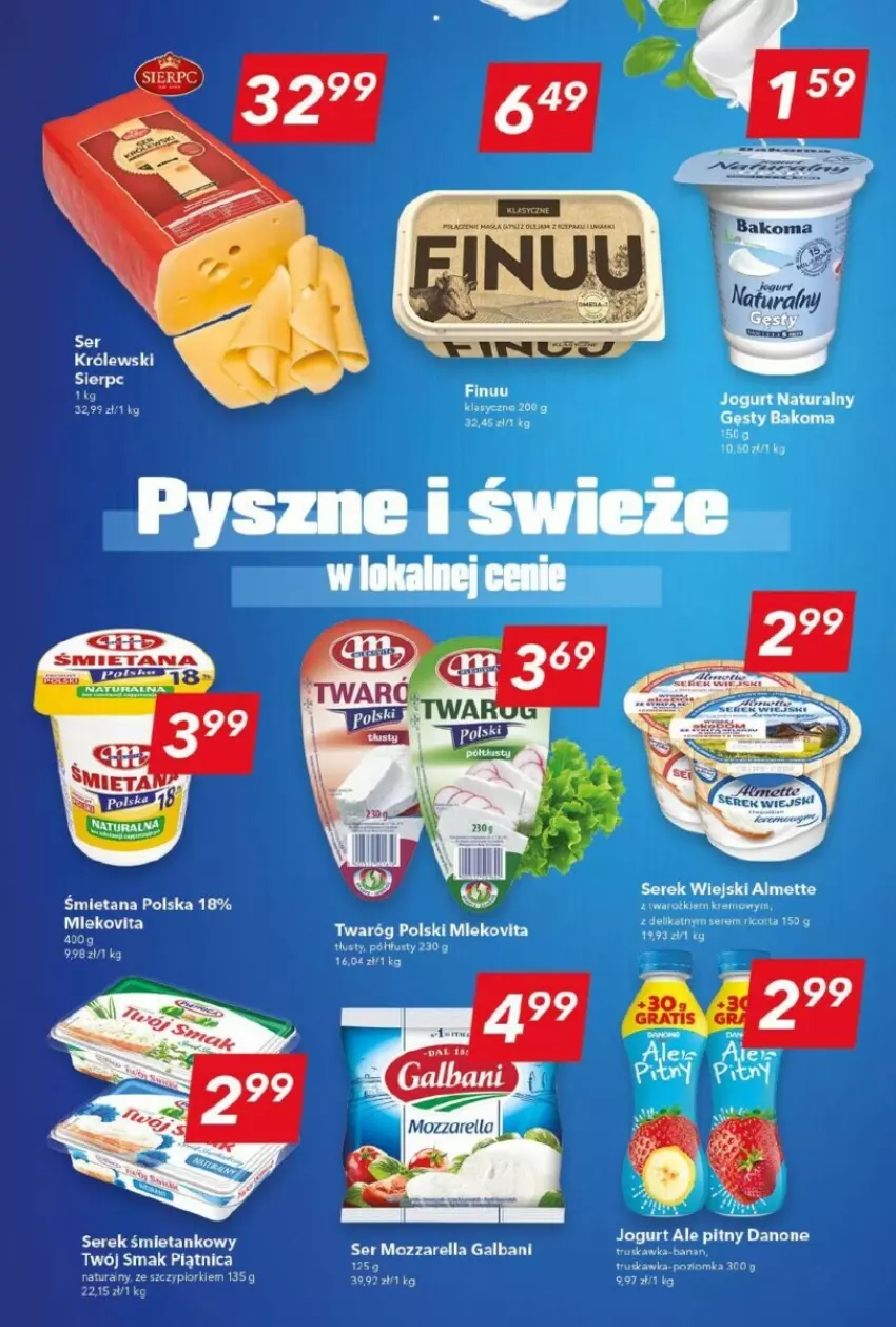 Gazetka promocyjna Lewiatan - ważna 14.08 do 21.08.2024 - strona 6 - produkty: Bakoma, Danone