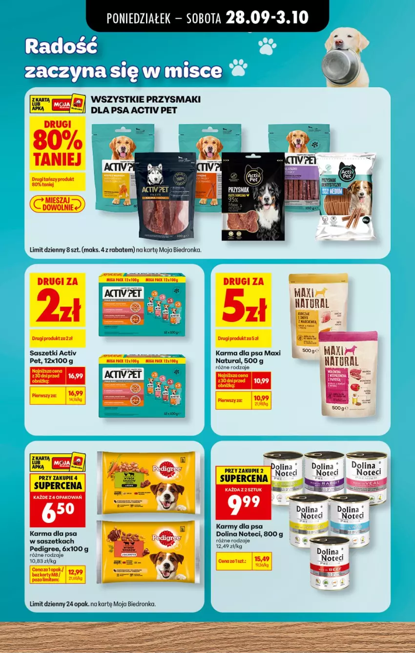 Gazetka promocyjna Biedronka - Gazetka - ważna 28.09 do 05.10.2026 - strona 2 - produkty: Fa, Marchewka, Pedigree, Przysmaki