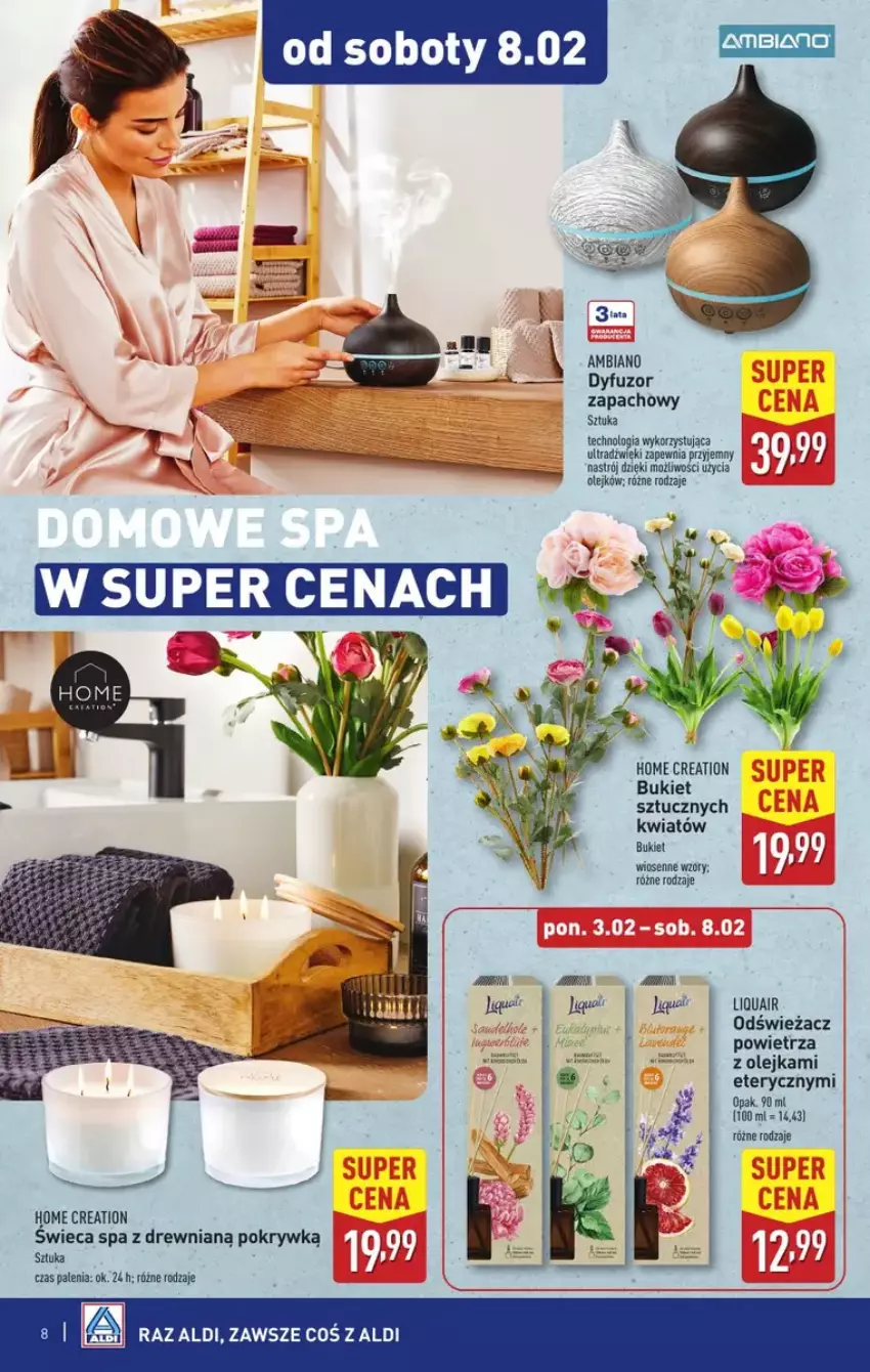 Gazetka promocyjna Aldi - ważna 05.02 do 08.02.2025 - strona 12 - produkty: Dyfuzor zapachowy, Odświeżacz powietrza, Olej