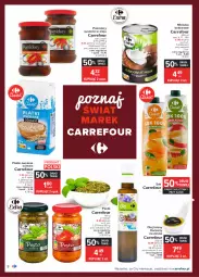 Gazetka promocyjna Carrefour - Gazetka Carrefour - Gazetka - ważna od 13.03 do 13.03.2021 - strona 8 - produkty: Sok, Kosz, Płatki owsiane, Pesto, Mleczko, Olej, Pomidory, Kokos