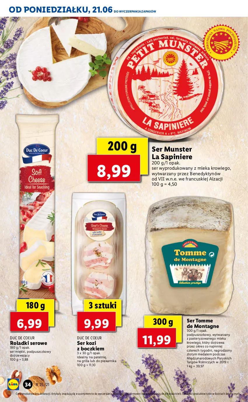 Gazetka promocyjna Lidl - GAZETKA - ważna 21.06 do 23.06.2021 - strona 34 - produkty: Grill, Piekarnik, Ser, Ser kozi