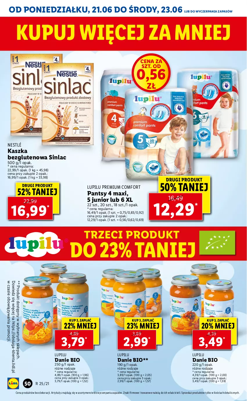 Gazetka promocyjna Lidl - GAZETKA - ważna 21.06 do 23.06.2021 - strona 50 - produkty: Nestlé, Sinlac