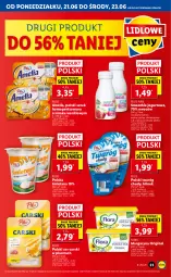 Gazetka promocyjna Lidl - GAZETKA - Gazetka - ważna od 23.06 do 23.06.2021 - strona 23 - produkty: Ser, Por, Pur, Gin, Twaróg, Jogurt, Cars, Serek homogenizowany, Serek, Pilos, Margaryna, Smoothie, Twaróg chudy, Flora