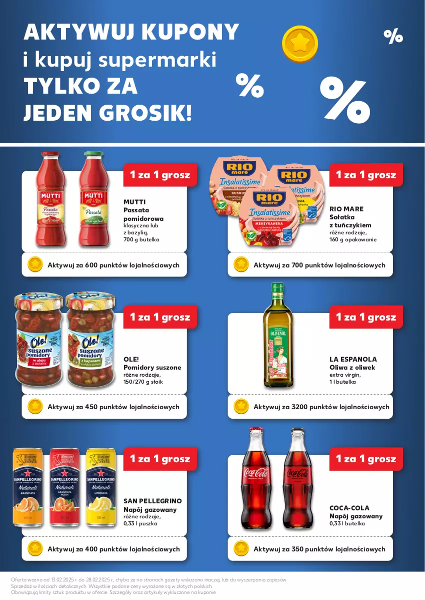 Gazetka promocyjna Kaufland - Kaufland - ważna 13.02 do 28.02.2025 - strona 5 - produkty: Bazyl, Coca-Cola, Gin, Napój, Napój gazowany, Ole!, Oliwa, Oliwa z oliwek, Pomidory, Rio Mare, Sałat, Sałatka, Tuńczyk