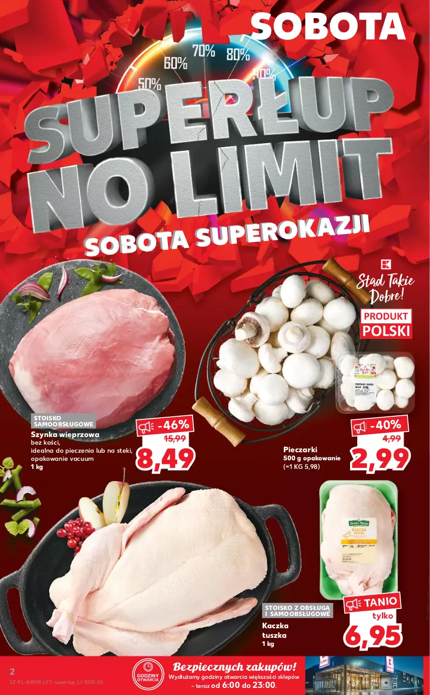 Gazetka promocyjna Kaufland - Oferta tygodnia - ważna 03.03 do 09.03.2021 - strona 2 - produkty: Kaczka, Piec, Stek, Szynka, Szynka wieprzowa, Tera, Tusz