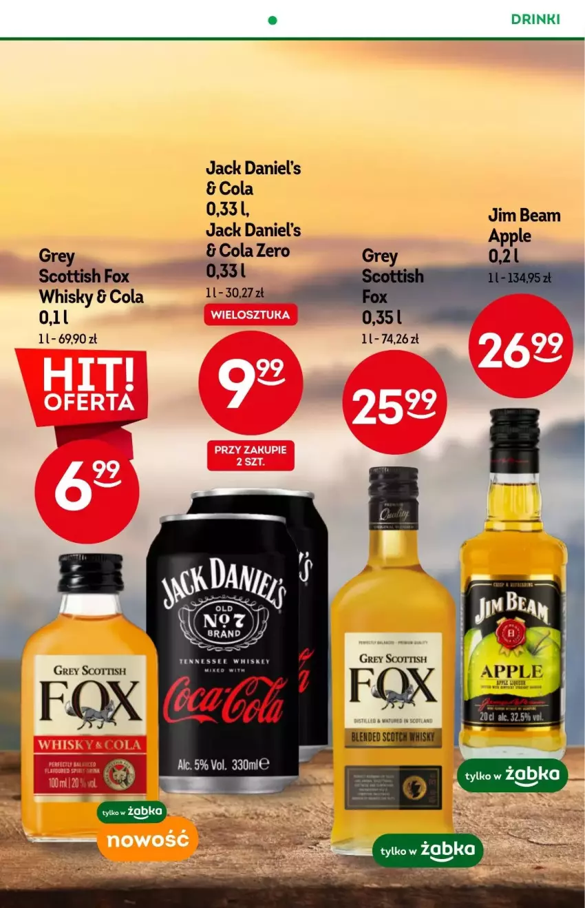 Gazetka promocyjna Żabka - ważna 18.10 do 14.11.2023 - strona 4 - produkty: Jack Daniel's, Jim Beam, Whisky