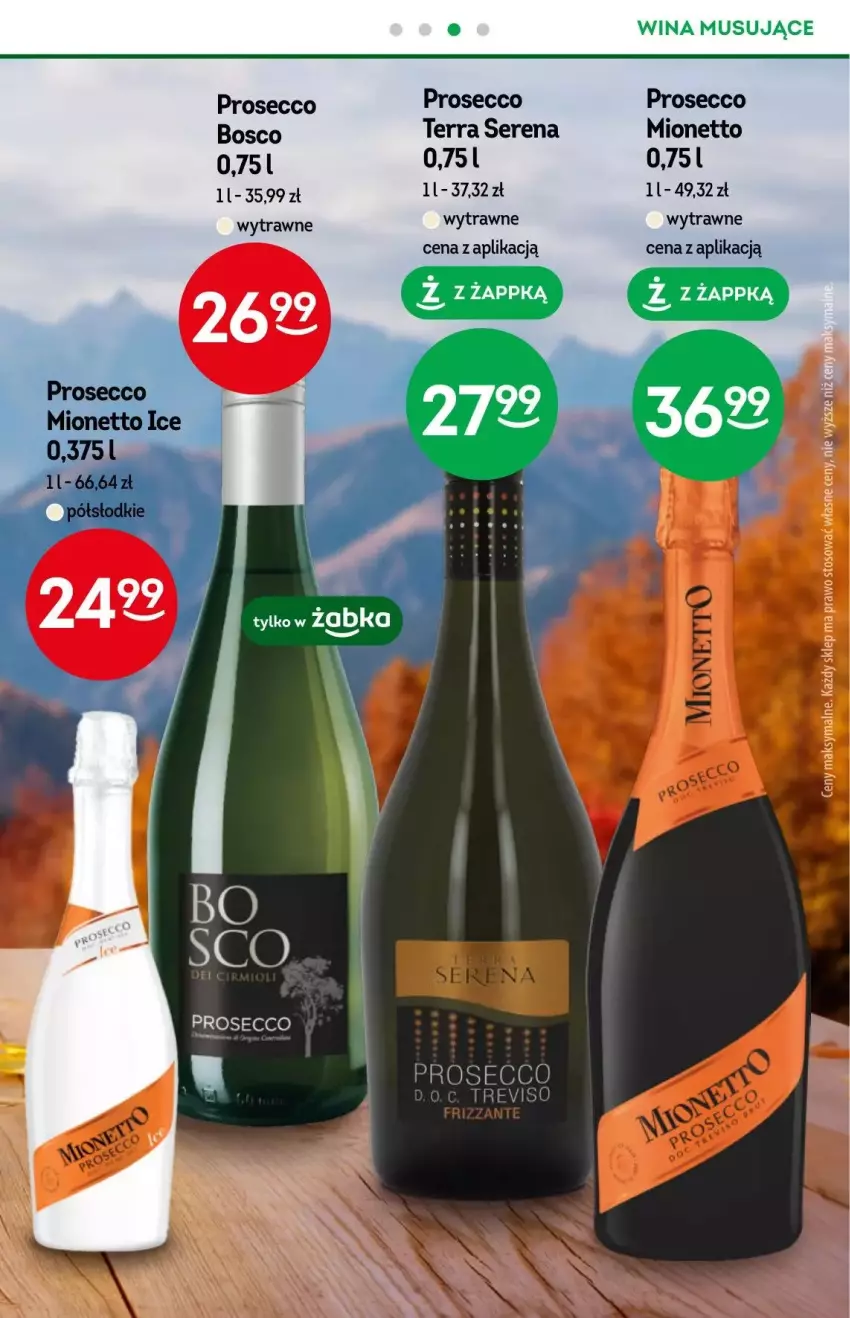 Gazetka promocyjna Żabka - ważna 18.10 do 14.11.2023 - strona 9 - produkty: Mionetto, Mus, Prosecco, Ser, Wagi