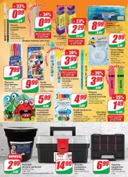 Gazetka promocyjna Dino - Gazetka 34 - Gazetka - ważna od 29.08 do 29.08.2023 - strona 21 - produkty: Por, Gry, Długopis, Kolorowanka, Flamastry, Sati, Organizer, Klej, HP