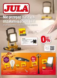 Gazetka promocyjna Jula - Gazetka - Gazetka - ważna od 16.10 do 16.10.2022 - strona 1 - produkty: Latarnia, Lampa robocza LED, Top, Por, Telefon, Przewód, Stojak, Reflektor LED, Tera, Reflektor, Lampa, Akumulator