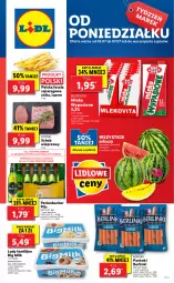 Gazetka promocyjna Lidl - GAZETKA - Gazetka - ważna od 07.07 do 07.07.2021 - strona 1 - produkty: Piwa, NBA, Gra, Parówki, Big Milk, Mlekovita, Lody, Fasola, Schab wieprzowy, Fasola szparagowa, Morliny, Arbuz, Berlinki, Mleko, Fa