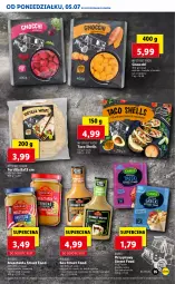 Gazetka promocyjna Lidl - GAZETKA - Gazetka - ważna od 07.07 do 07.07.2021 - strona 35 - produkty: Sos, Mus, Hamburger, Gnocchi, Tortilla, Przyprawy, Burger, Bazyl, Bazylia, Kamis, Szpinak, Musztarda, LG