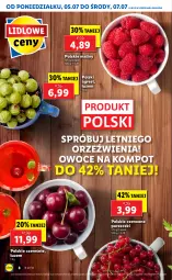 Gazetka promocyjna Lidl - GAZETKA - Gazetka - ważna od 07.07 do 07.07.2021 - strona 8 - produkty: Por, Maliny, Owoce, Gres