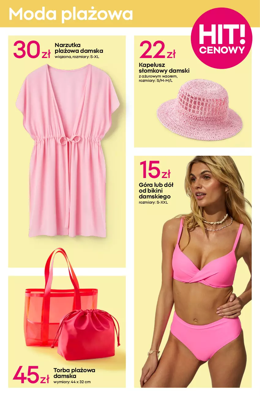 Gazetka promocyjna Pepco - Odzież plażowa - ważna 19.06 do 02.07.2025 - strona 3 - produkty: Bikini, Klapki, Moda, Szorty, Torba