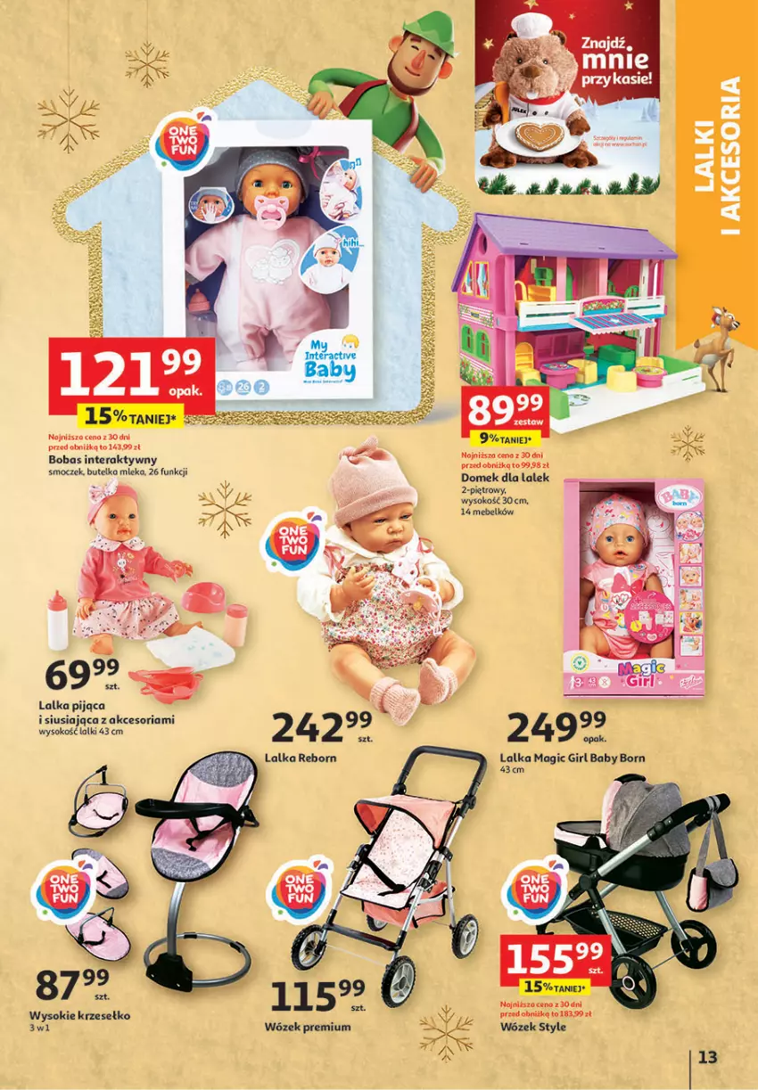 Gazetka promocyjna Auchan - Gazetka Magia Zabawek Hipermarket Auchan - ważna 09.11 do 29.11.2023 - strona 13 - produkty: Domek dla lalek, Fa, Lalka, Sok, Tera, Wózek