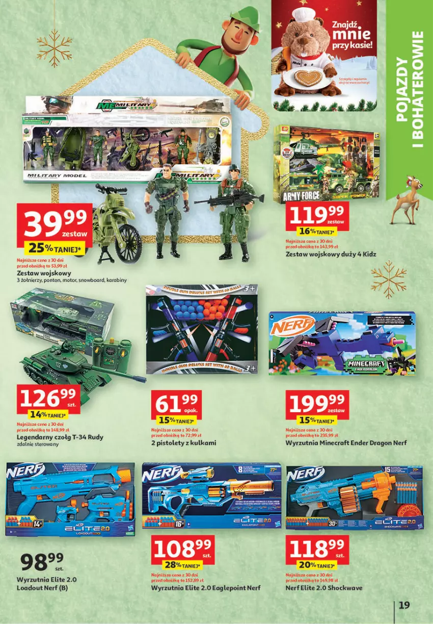 Gazetka promocyjna Auchan - Gazetka Magia Zabawek Hipermarket Auchan - ważna 09.11 do 29.11.2023 - strona 19 - produkty: Minecraft, Nerf, Pistolet, Snowboard, Wyrzutnia