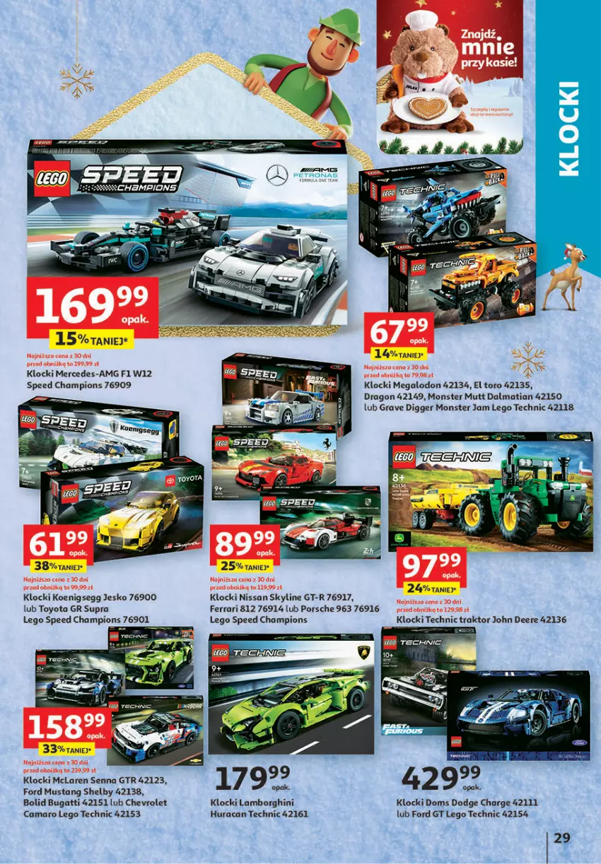 Gazetka promocyjna Auchan - Gazetka Magia Zabawek Hipermarket Auchan - ważna 09.11 do 29.11.2023 - strona 29 - produkty: Gra, Klocki, LEGO, LEGO Technic, Mus, Por, Toyo, Traktor