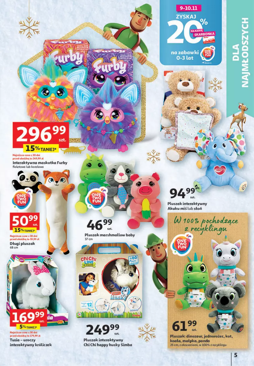 Gazetka promocyjna Auchan - Gazetka Magia Zabawek Hipermarket Auchan - ważna 09.11 do 29.11.2023 - strona 5 - produkty: Dinozaur, Panda, Pluszak, Tera