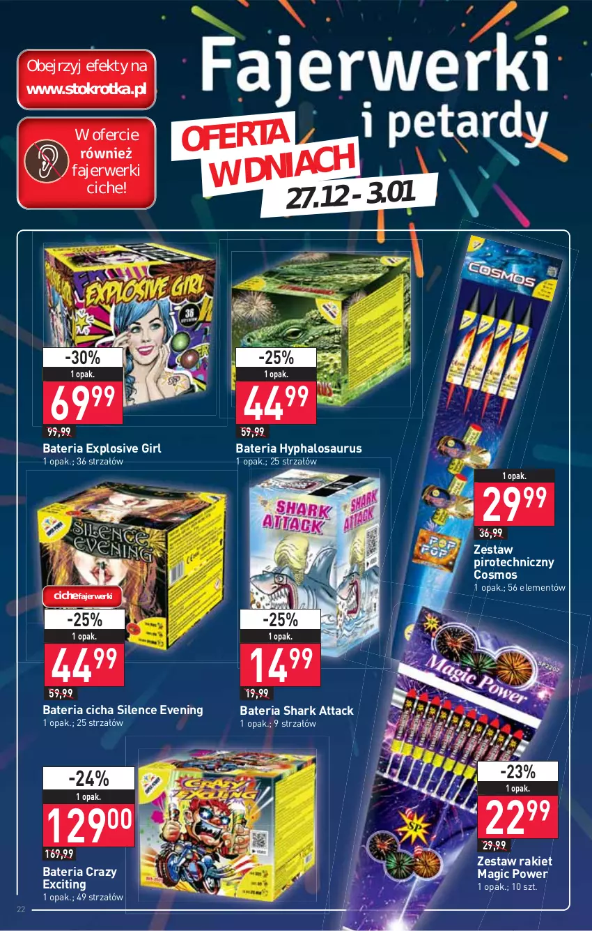 Gazetka promocyjna Stokrotka - Supermarket - ważna 22.12 do 28.12.2021 - strona 22 - produkty: Bateria, Fa, Halo, Strzałów