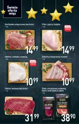 Gazetka promocyjna Stokrotka - Supermarket - Gazetka - ważna od 28.12 do 28.12.2021 - strona 5 - produkty: Udziec z indyka, Karkówka wieprzowa, Stek, Filet z piersi indyka, Udziec wołowy