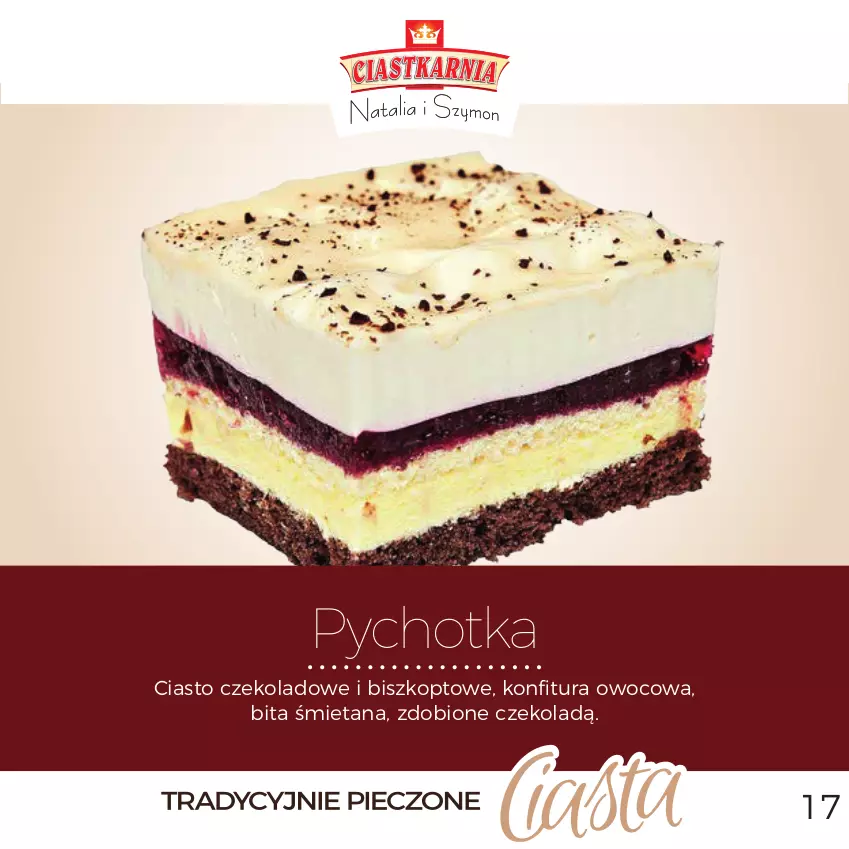 Gazetka promocyjna Topaz - Gazetka - ważna 01.12 do 31.12.2025 - strona 17 - produkty: Ciasto czekoladowe, Konfitura