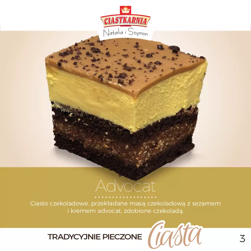 Gazetka promocyjna Topaz - Gazetka - ważna 01.12 do 31.12.2025 - strona 3 - produkty: Ciasto czekoladowe, Sezam