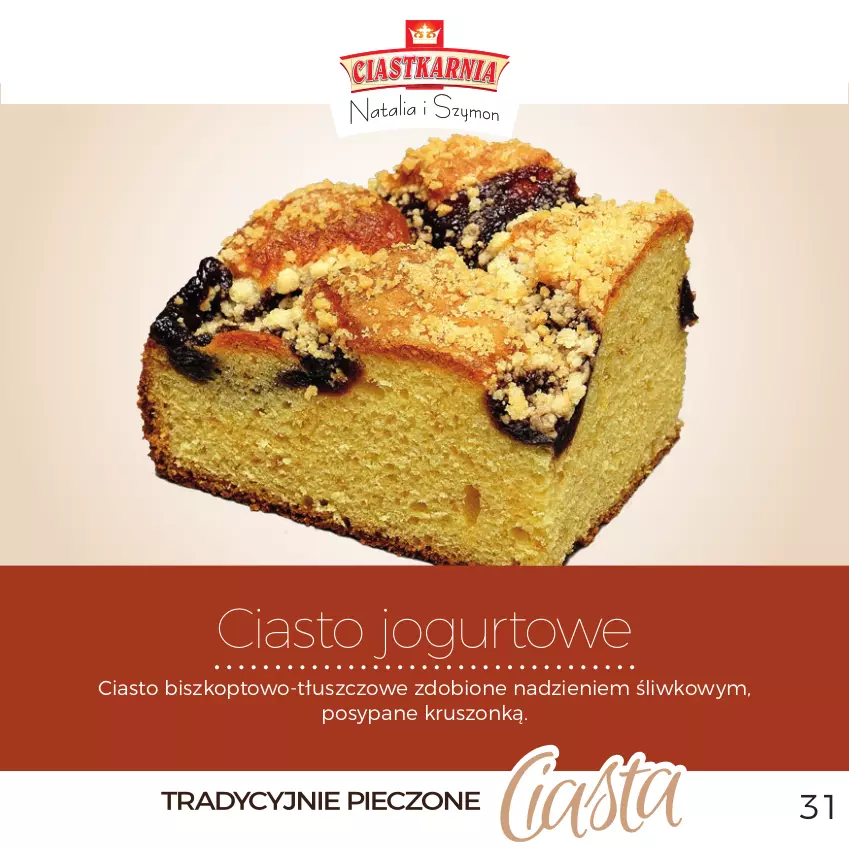 Gazetka promocyjna Topaz - Gazetka - ważna 01.12 do 31.12.2025 - strona 31 - produkty: Ciasto jogurtowe, Jogurt