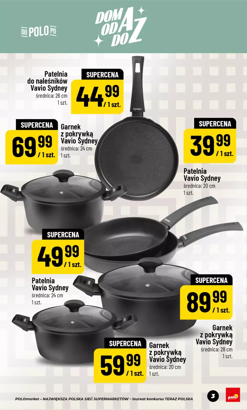Gazetka promocyjna PoloMarket - Katalog Dom Przetwory - ważna 22.05 do 30.07.2026 - strona 3 - produkty: Garnek, Laur, Patelnia, Tera