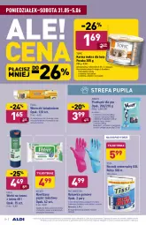 Gazetka promocyjna Aldi - Gazetka - ważna od 05.06 do 05.06.2021 - strona 20 - produkty: Kurczak, Top, Rum, Por, Papier, Przekąski dla psa, Worki na śmieci, Tera, Papier toaletowy, Velvet, Rękawice, Ręcznik, Putzmeister, Worki na śmiec, Danio, Wasa, Nawilżany papier, Omega-3, Fa
