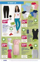 Gazetka promocyjna Aldi - Gazetka - ważna od 05.06 do 05.06.2021 - strona 30 - produkty: Gin, Koszula nocna, Kosz, T-shirt, Koszula, Wełna, Kombinezon, Moda, Legginsy, Queentex, Fa