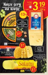 Gazetka promocyjna Delikatesy Centrum - Gazetka DC36 - Gazetka - ważna od 21.09 do 21.09.2022 - strona 17 - produkty: Maasdam, Ser, Salami, Radamer, Podlaski, Ser salami, Gouda