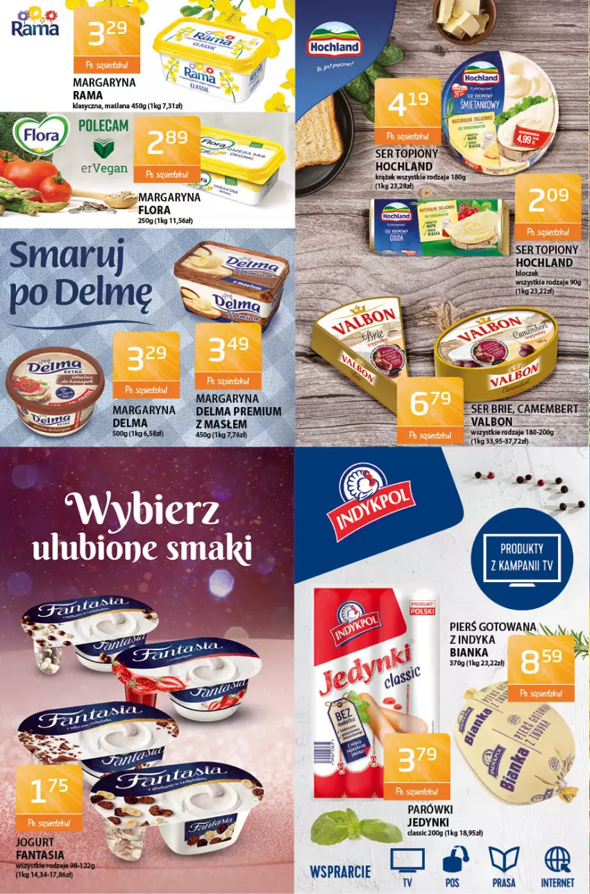 Gazetka promocyjna ABC - Gazetka - ważna 22.04 do 06.05.2021 - strona 2 - produkty: Bianka, Fa, Fanta, Flora, Hochland, Jogurt, LANA, Margaryna, Parówki, Rama, Ser, Top