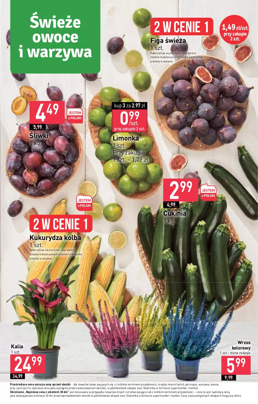 Gazetka promocyjna Stokrotka - Supermarket - ważna 28.09 do 04.10.2023 - strona 7 - produkty: Kukurydza, Limonka, Mięso, Owoce, Por, Warzywa