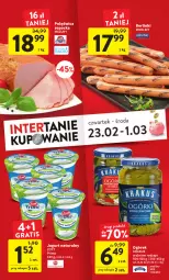 Gazetka promocyjna Intermarche - Gazetka Intermarche - Gazetka - ważna od 01.03 do 01.03.2023 - strona 8 - produkty: Polędwica, Jogurt naturalny, Krakus, Zott, Jogurt, Ogórek, Morliny, Zott Primo, Berlinki